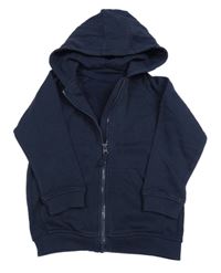 Tmavomodrá prepínaci mikina s kapucňou Matalan