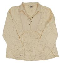 Vanilková puntíkatá tunika Zara