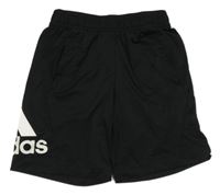 Čierne funkčné športové kraťasy Adidas