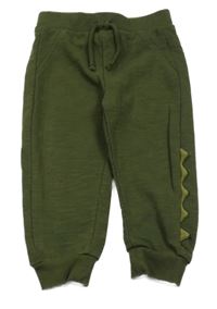 Tmavokhaki melírované tepláky s ostny PRIMARK