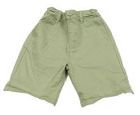 Světlekhaki chino plátěné kraťasy PRIMARK