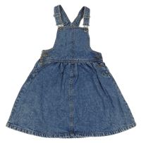 Modré plesňové pinny rifľové šaty Denim Co.