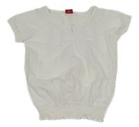 Bílá halenka s výšivkou manguun