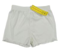 Nové - biele rebrované kraťasy SHEIN