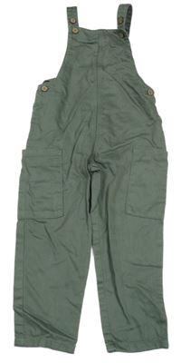 Khaki cargo riflové laclové kalhoty Topolino