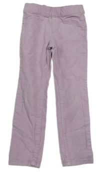 Lila elastické manšestráky H&M