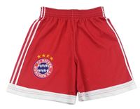 Malinové futbalové kraťasy s pruhy - FC Bayern München