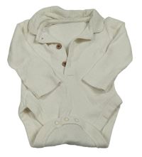 Smetanové žebrované polo body George