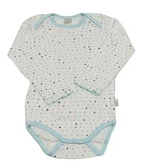 Bílé puntíkaté body Pusblu