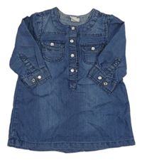 Modré šaty riflového vzhledu H&M