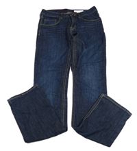 Tmavomodré slim rifle H&M