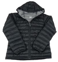 Černá prošívaná šusťáková zateplená funkční bunda s kapucí Mountain Warehouse