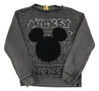 Tmavosivá mikina s Mickeym OVS