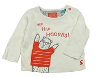 Smotanové tričko s medvěďom Joules