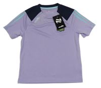 Nové - Lila-tmavomodré športové tričko s nášivkou O'Neills