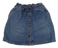 Modrá rifľová prepínaci sukňa Tu