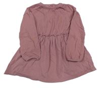 Staroružová tepláková šatová tunika George