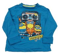 Modrozelené triko s Mimoni C&A