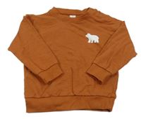 Hnedá mikina s medvěďom Topomini