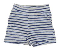 Bílo-modré vzorované kraťasy Primark