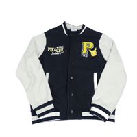 Tmavomodro-bílá baseballová mikina s Pikachu C&A