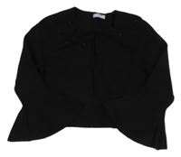 Čierne svetrové bolerko s kamienkami Mayoral