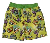 Zelené plážové kraťasy s Želvami Ninja Rebel