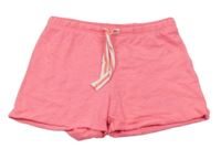 Neónově ružové bavlnené kraťasy Matalan