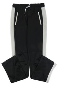 Černé sportovní tepláky se síťovaným pruhem Ergeenomixx