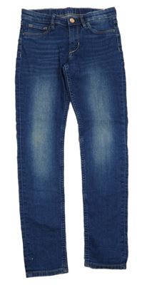 Tmavomodré skinny fit rifle H&M