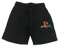 Černé teplákové kraťasy - Play Station George