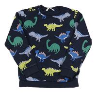 Tmavomodrá mikina s dinosaurami M&Co