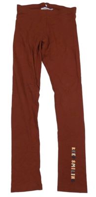 Hnedé legíny s nápisom Name it