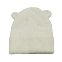 Bílá pletená čepice s oušky George