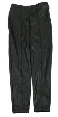 Černé koženkové legíny Matalan