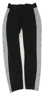 Černo-šedé sportovní legíny 