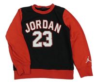 Černo-červená mikina s logem Air Jordan