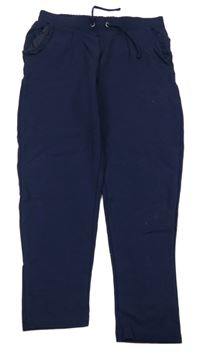 Tmavomodré teplákové kalhoty Yigga