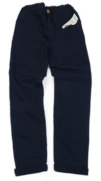 Nové - tmavomodré plátěné chino kalhoty Pep&Co