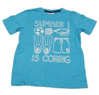 Modré tričko s potlačou Topolino