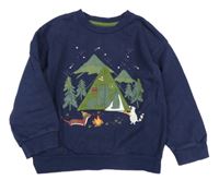 Tmavomodrá mikina so stanem Mothercare