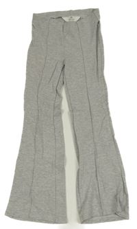 Šedé melírované flare legíny H&M