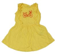 Žlté šaty s bicyklom Name it