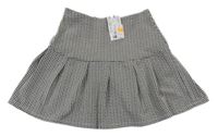 Nové - čierno-béžová vzorovaná úpletová sukňa H&M
