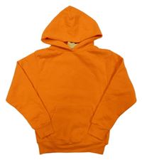 Oranžová mikina s kapucňou
