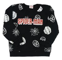 Čierna vzorovaná mikina s nápisem - Spiderman Primark