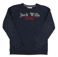 Tmavomodrá mikina s logom Jack Wills