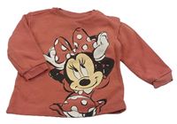 Staroružová mikina s Minnie zn. Disney