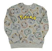Sivá mikina s pokémony Primark