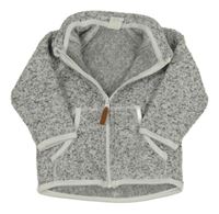 Sivá melírovaná pletená prepínaci mikina H&M